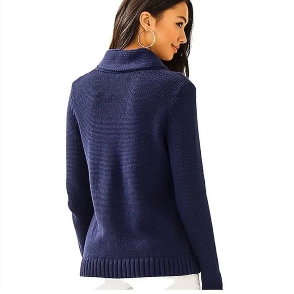 Lilly Pulitzer Bainbridge Toggle Shawl Collar Knit Sweater - Picture 4 of 12